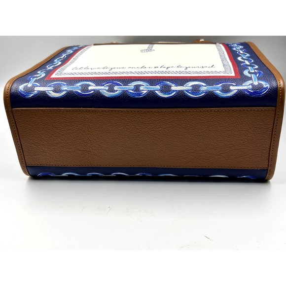 NWT Brighton Anchor & Soul Sailors Heart Leather Tote Bag Multi NWTS - Picture 6 of 12